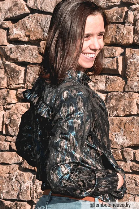 Réalisation du patron de couture de la veste Nelly de Cha’ coud