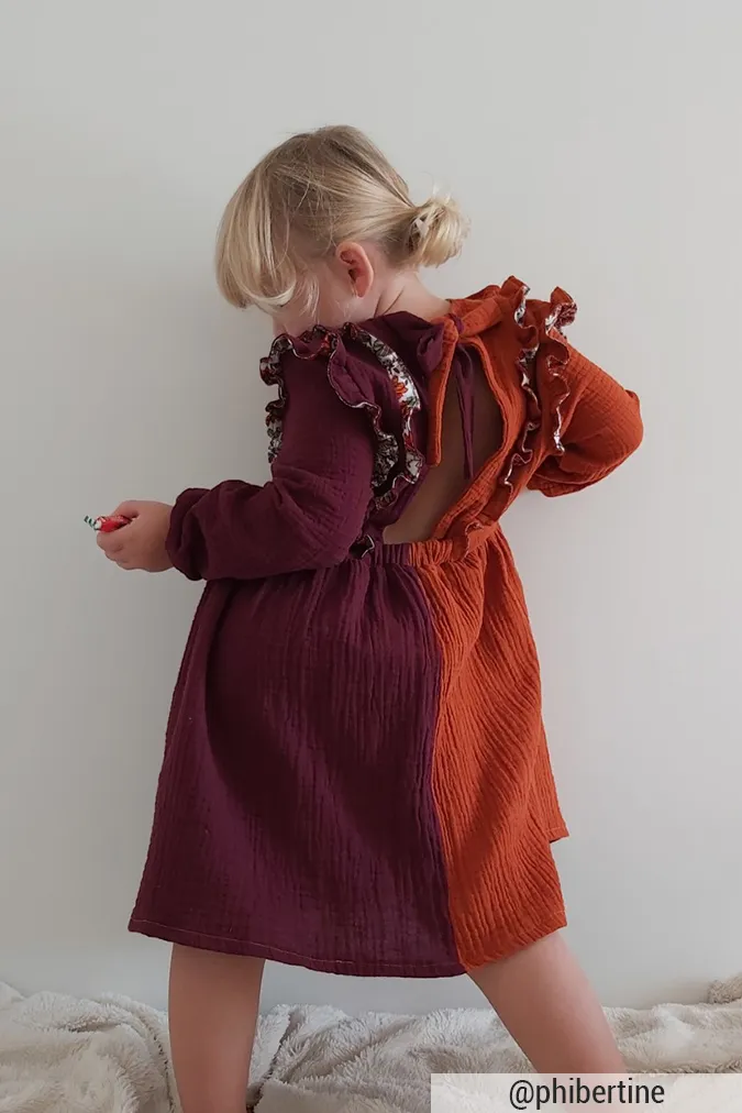 Réalisation du patron de couture le top Mona (enfant) de Cha’ coud