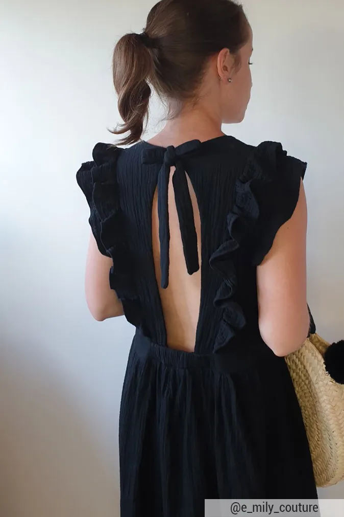 Réalisation du patron de couture le top Mona de Cha’ coud