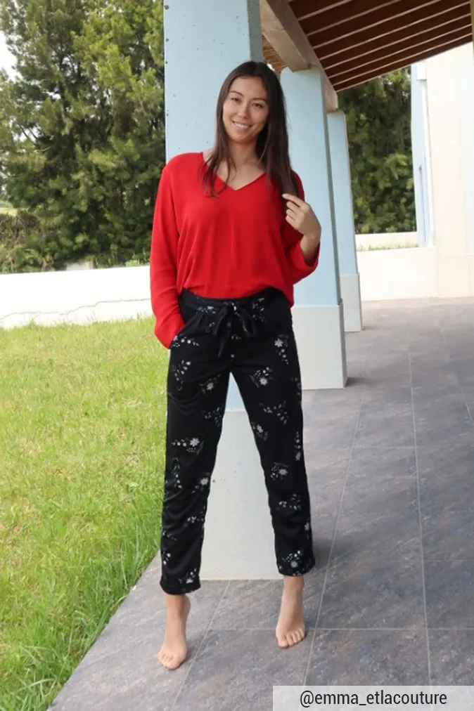 Réalisation du patron de couture du pantalon Sophie de Cha’ coud