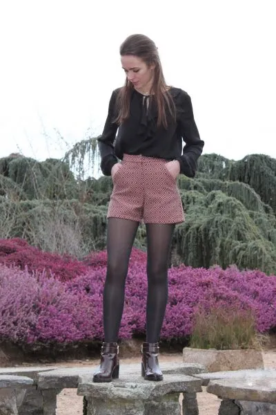 Réalisation du patron de couture le short Ema de Cha’ coud