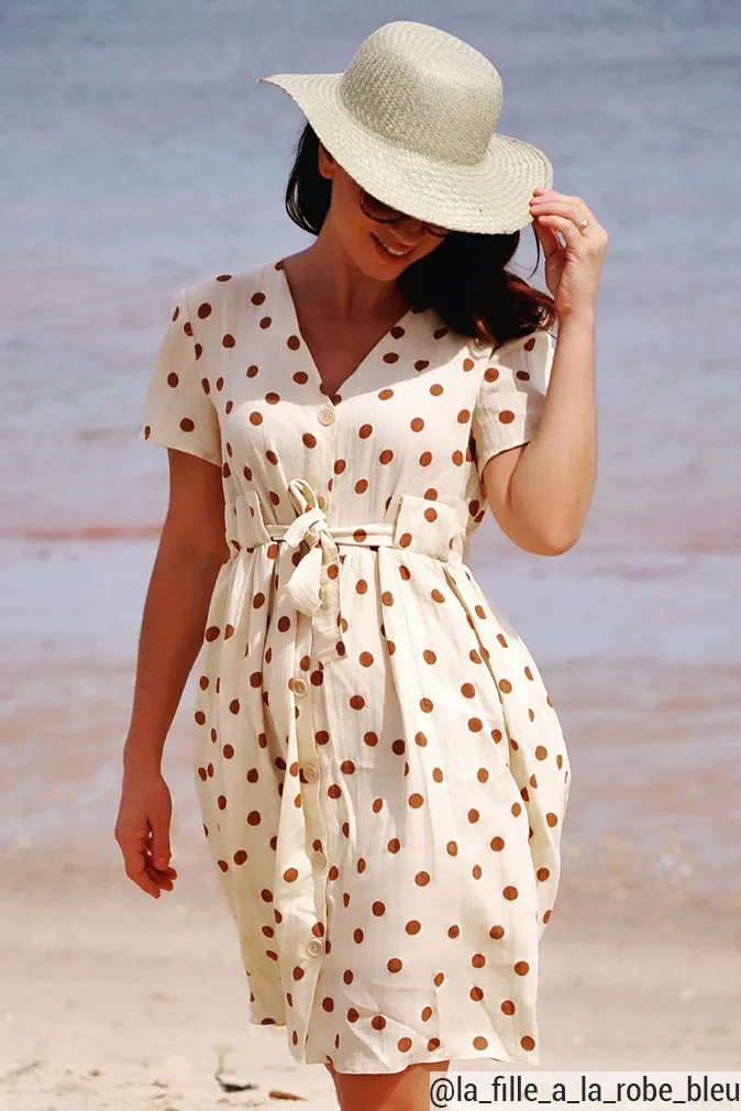 Réalisation du patron de couture la robe Katy de Cha’ coud