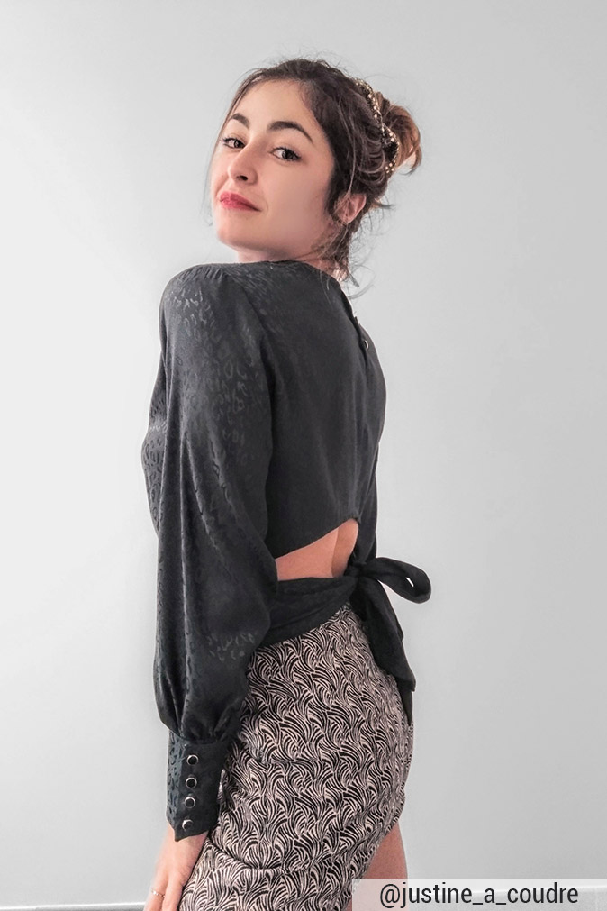 Cha' coud - Patron de couture pdf - blouse Ysée short ema