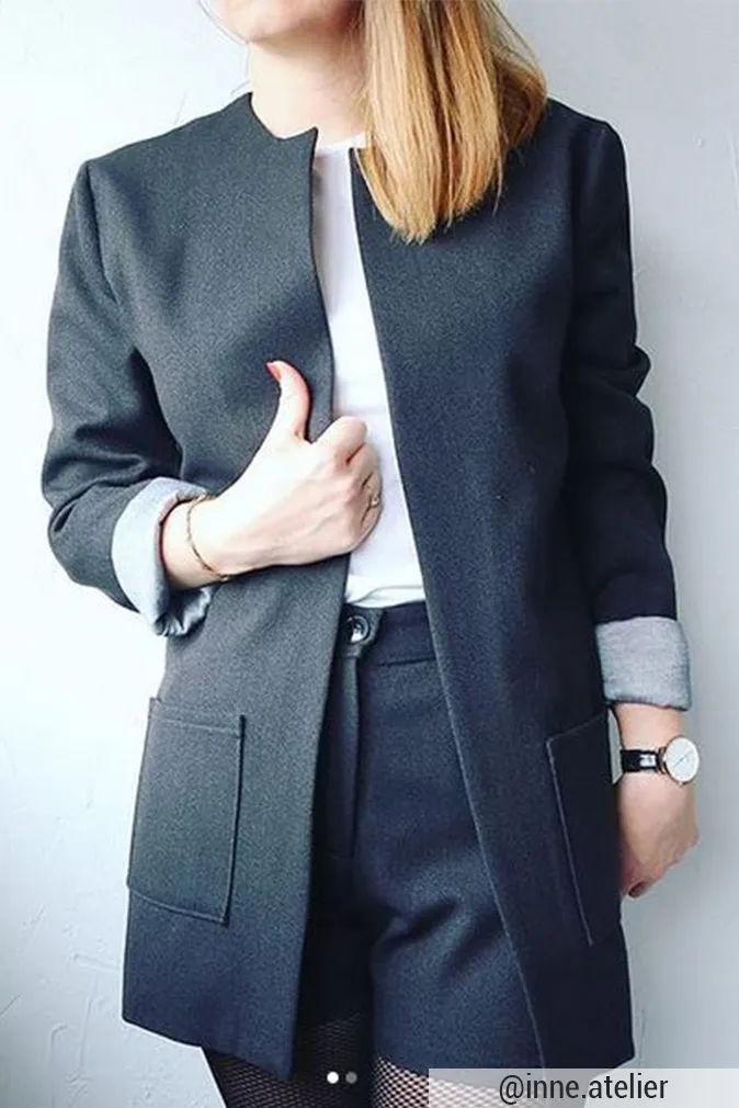 Réalisation du patron de couture le short Ema et la veste Veïa de Cha’ coud