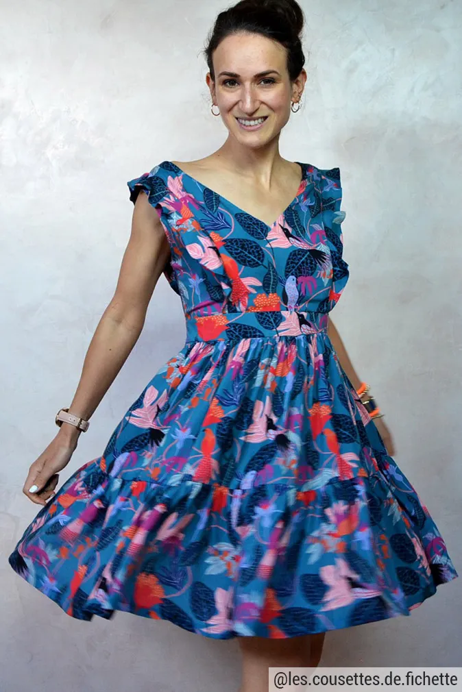 Réalisation du patron de couture du top Isaure de Cha’ coud