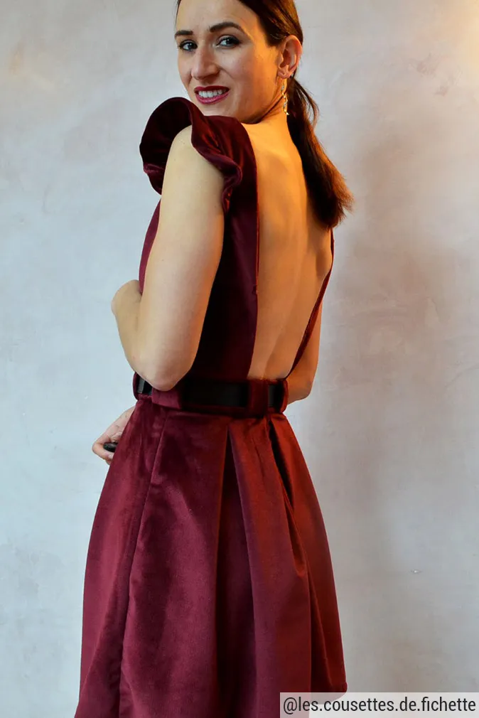 Réalisation du patron de couture la robe Céleste de Cha’ coud
