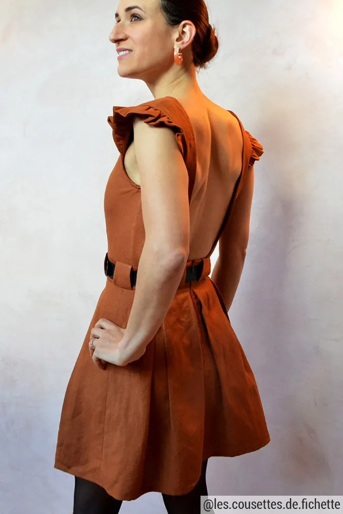 Réalisation du patron de couture la robe Céleste de Cha’ coud