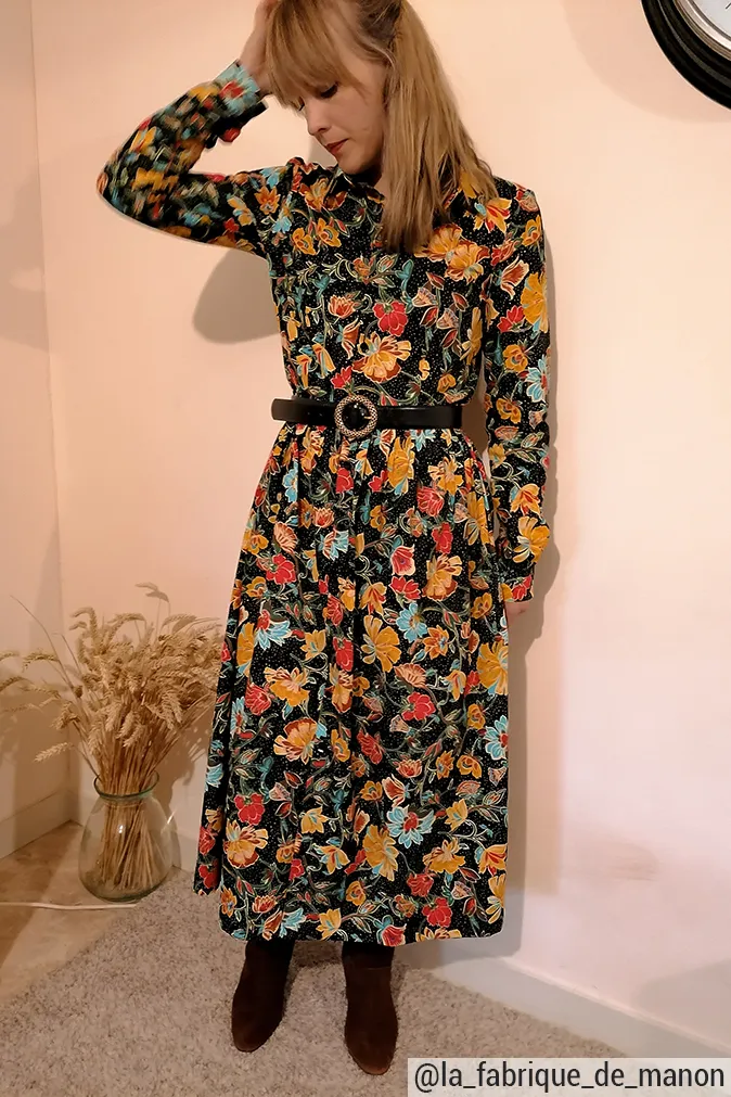 Réalisation du patron de couture la robe Elena de Cha’ coud