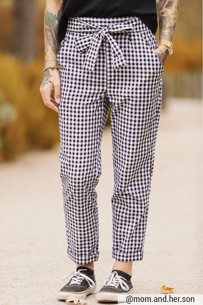 Réalisation du patron de couture du pantalon Sophie de Cha’ coud
