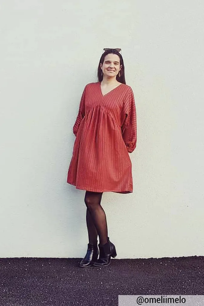 Réalisation du patron de couture de la robe Elaïa de Cha' coud