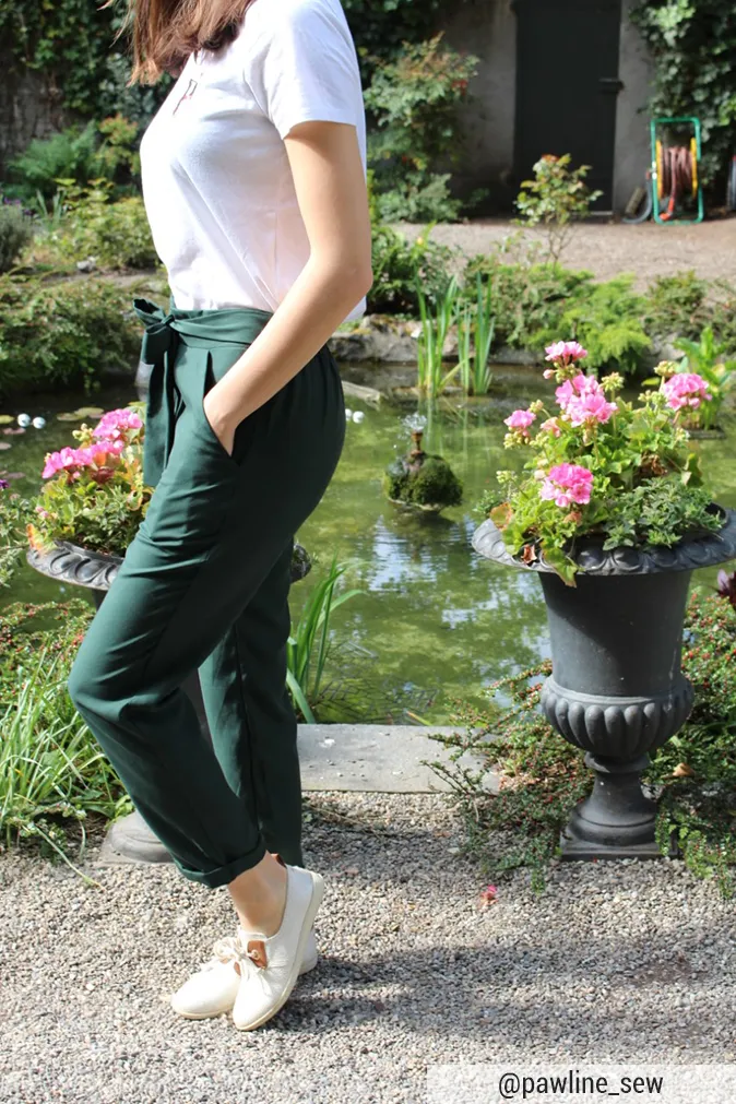 Réalisation du patron de couture du pantalon Sophie de Cha’ coud