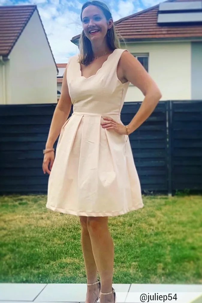 Réalisation du patron de couture la robe zita de Cha’ coud