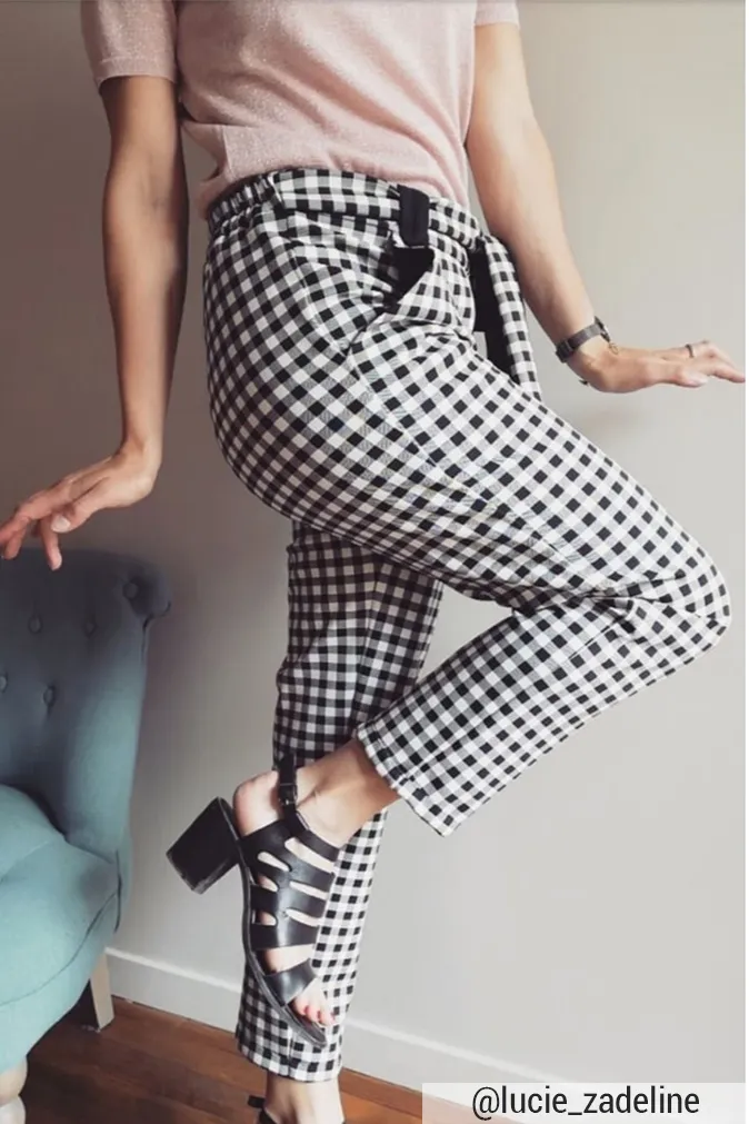 Réalisation du patron de couture le pantalon sophie de Cha’ coud