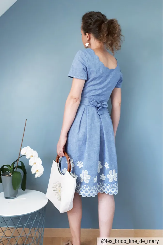 Réalisation du patron de couture la robe zita de Cha’ coud