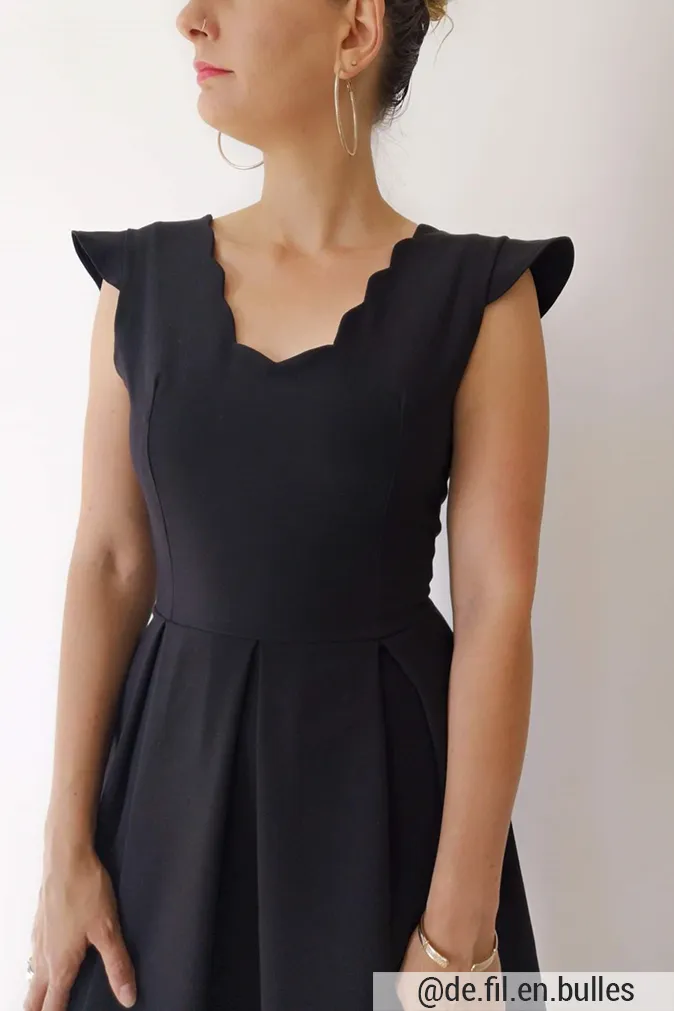 Réalisation du patron de couture la robe zita de Cha’ coud