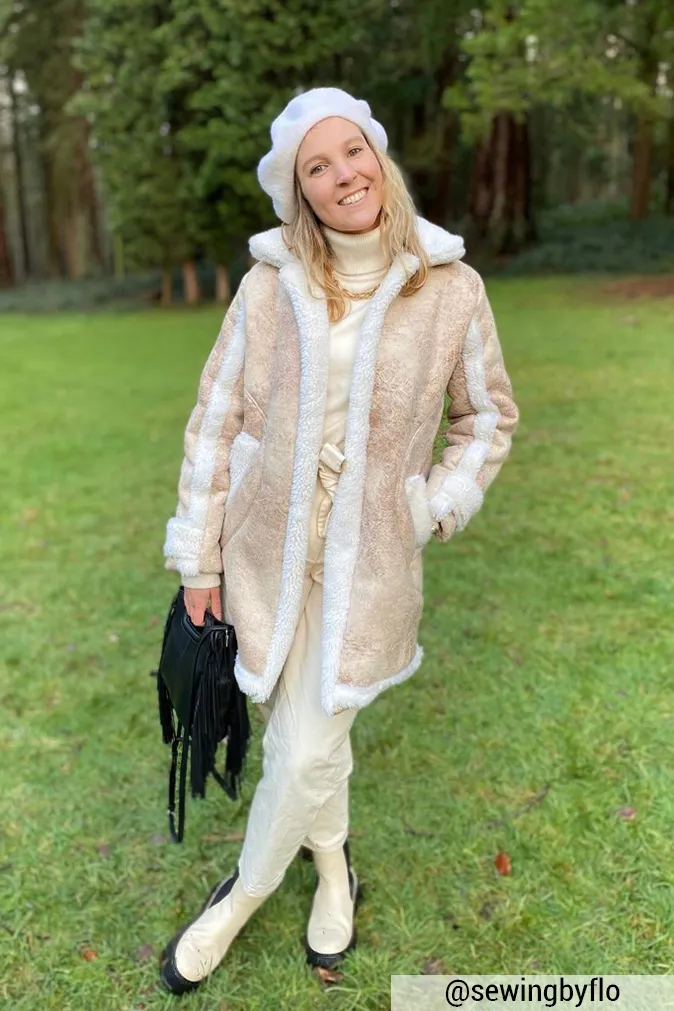 Réalisation du patron de couture du manteau Oana de Cha' coud
