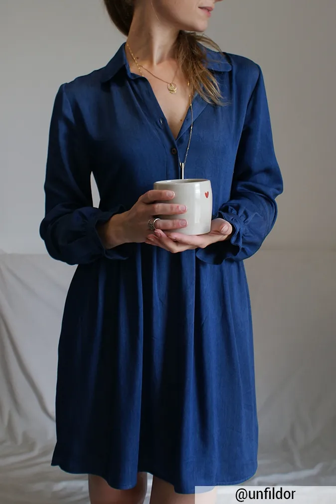Réalisation du patron de couture de la robe Wallis de Cha' coud
