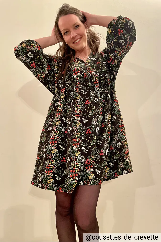 Réalisation du patron de couture de la robe Elaïa de Cha' coud