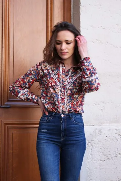 Réalisation du patron de couture de la chemise Sirine de Cha' coud