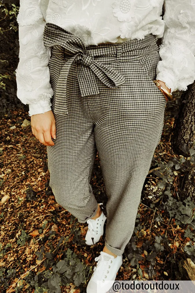 Réalisation du patron de couture du pantalon Sophie de Cha' coud