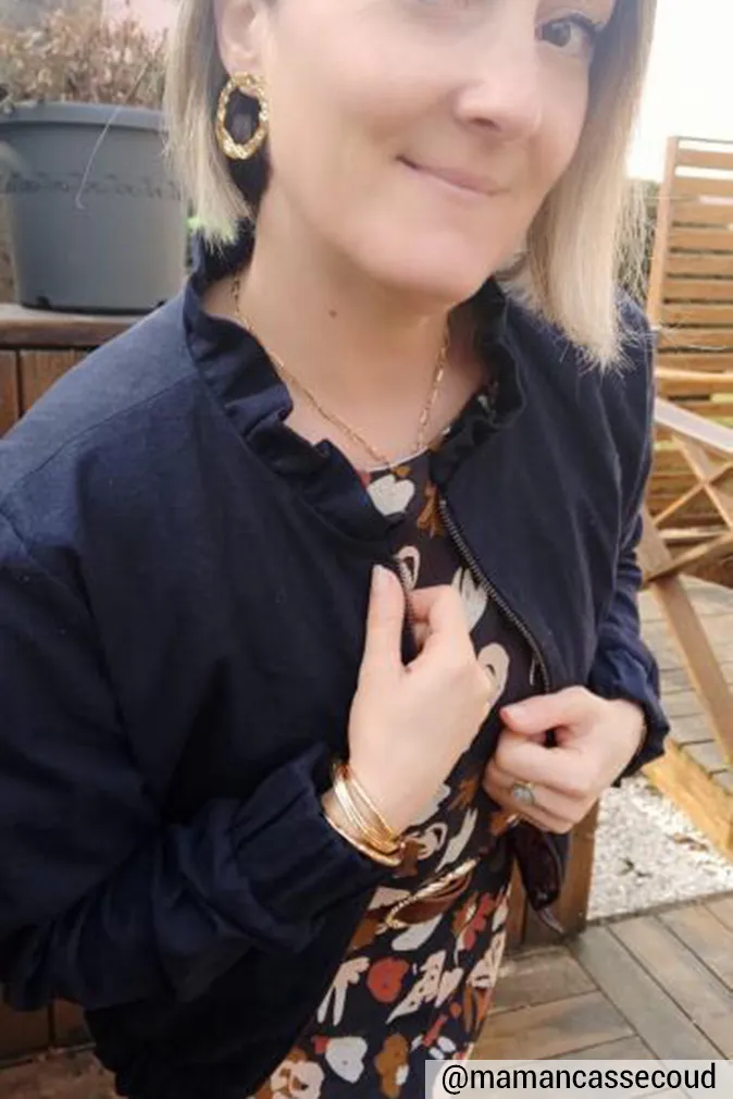 Réalisation du patron de couture de la veste Nelly de Cha' coud
