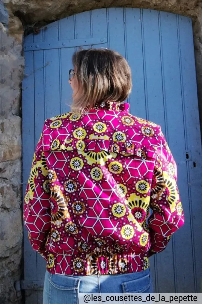 Réalisation du patron de couture de la veste Nelly de Cha' coud