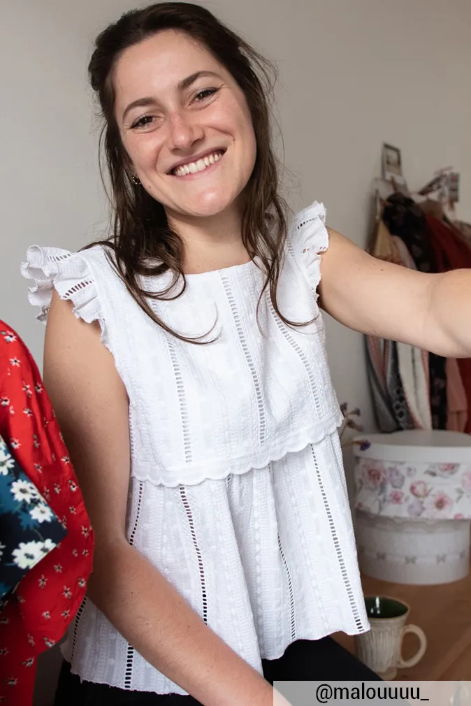 Réalisation du patron de couture du top Josten de Cha' coud