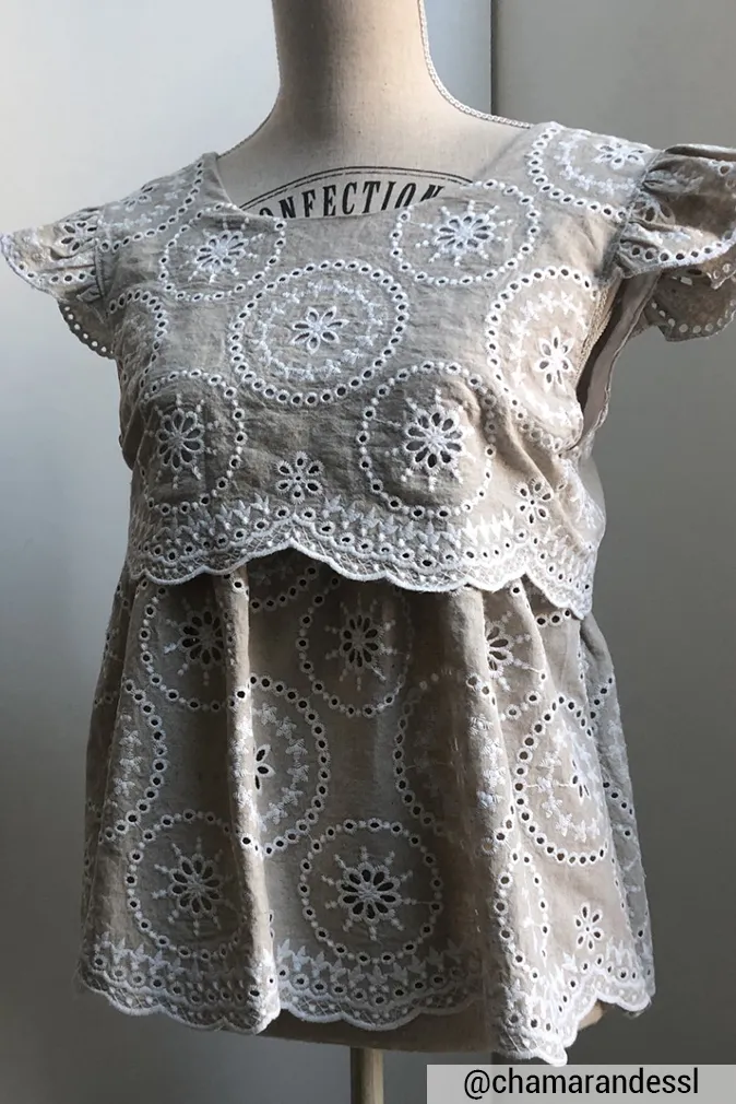 Réalisation du patron de couture du top Josten de Cha' coud