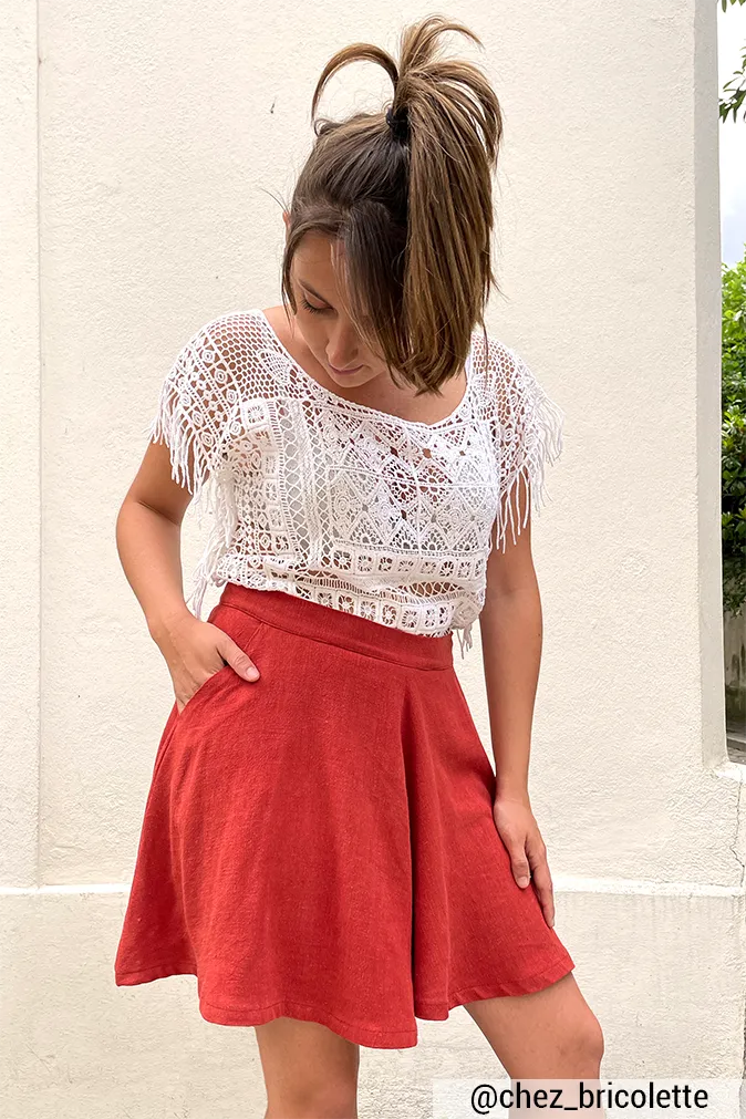 Réalisation du patron de couture de le short Sybil de Cha' coud