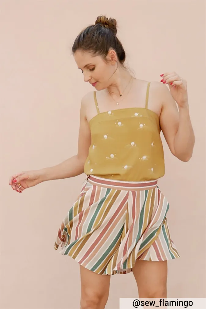 Réalisation du patron de couture du short Sybil de Cha' coud