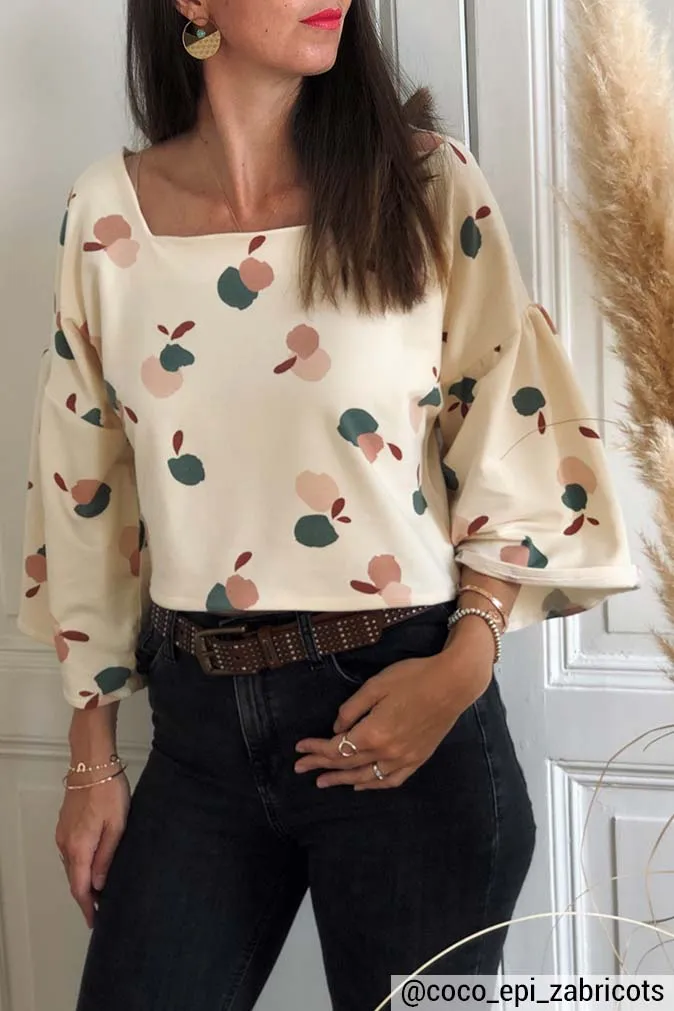 Réalisation du patron de couture du top Yuko de Cha' coud