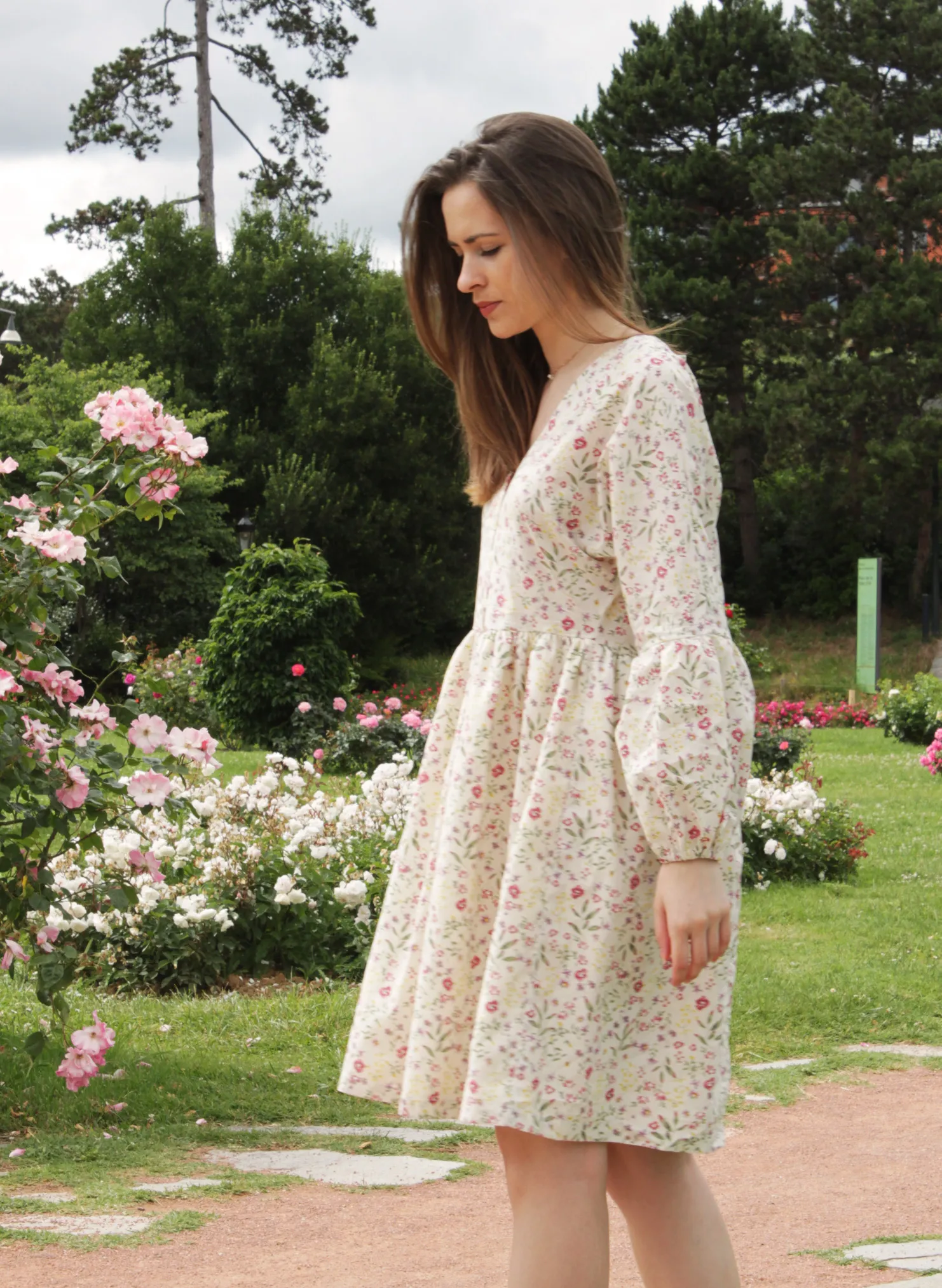 Réalisation du patron de couture de la robe Méline de Cha' coud