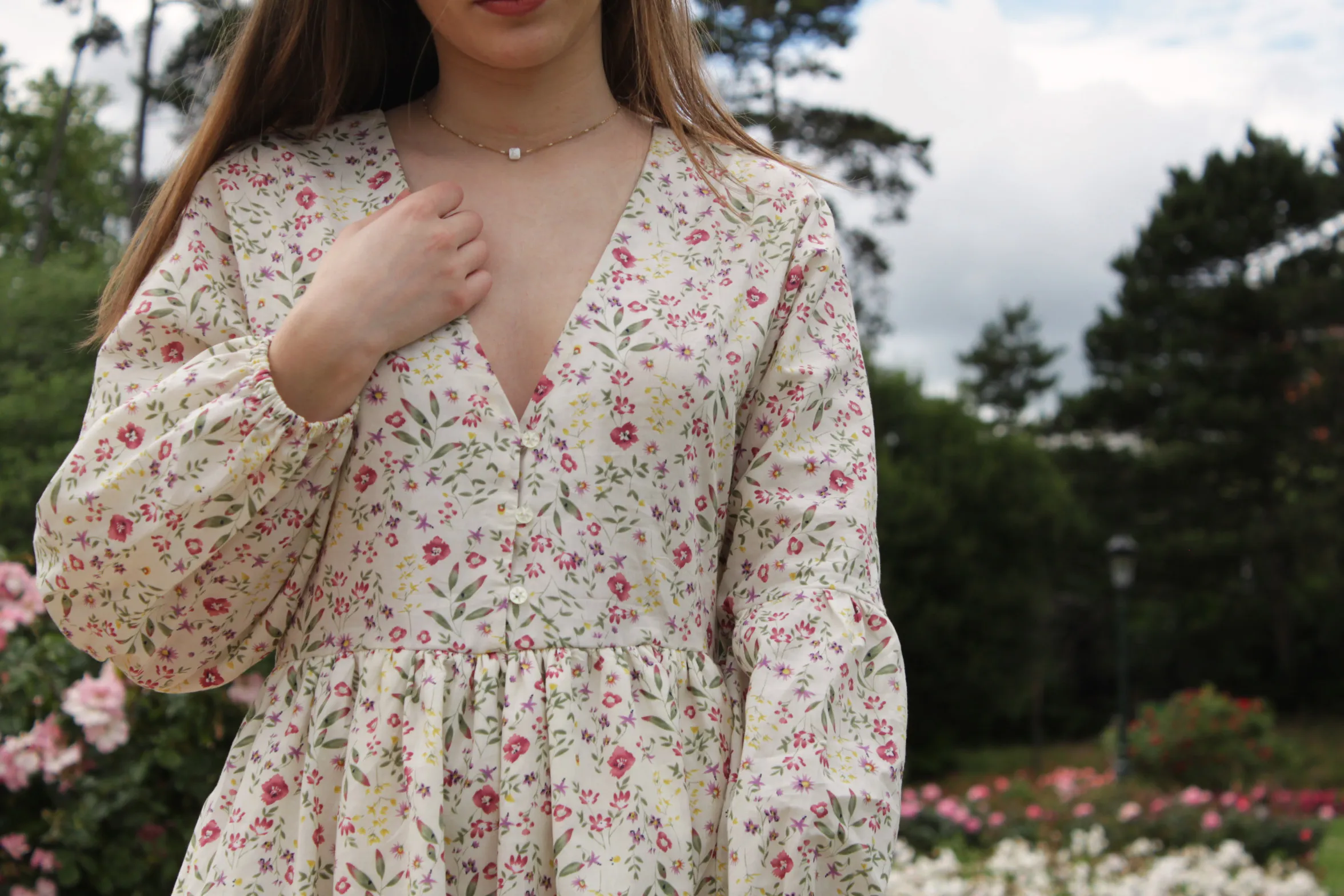Réalisation du patron de couture de la robe Méline de Cha' coud