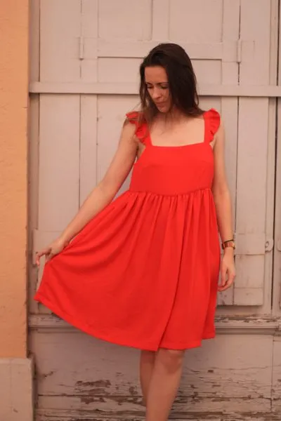 Réalisation du patron de couture de la robe Bahiya de Cha' coud