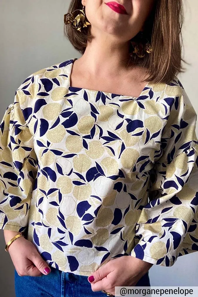 Réalisation du patron de couture du top yuko de Cha' coud