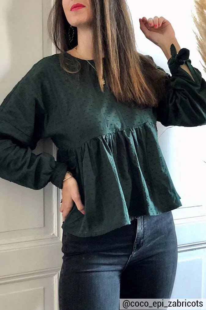 Réalisation du patron de couture de la blouse lehoïa de Cha' coud