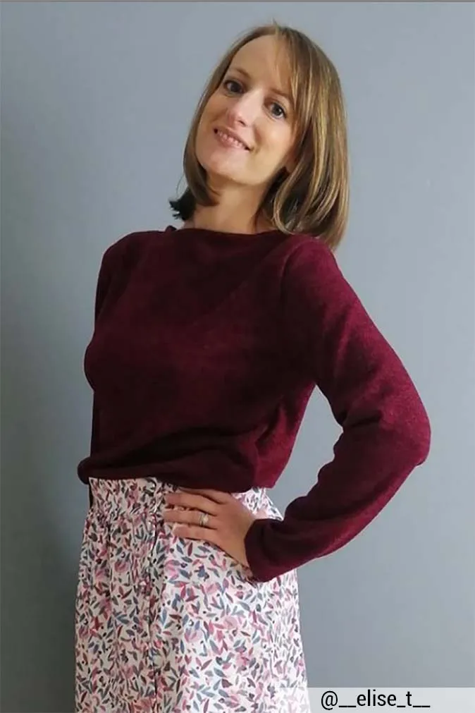 Réalisation du patron de couture du pull Benie de Cha' coud