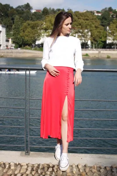 Réalisation du patron de couture du pull Benie et de la jupe Imen de Cha' coud