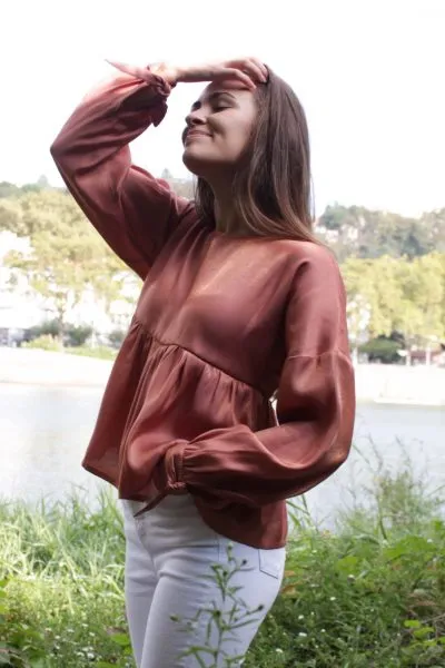 Réalisation du patron de couture de la blouse lehoïa de Cha' coud