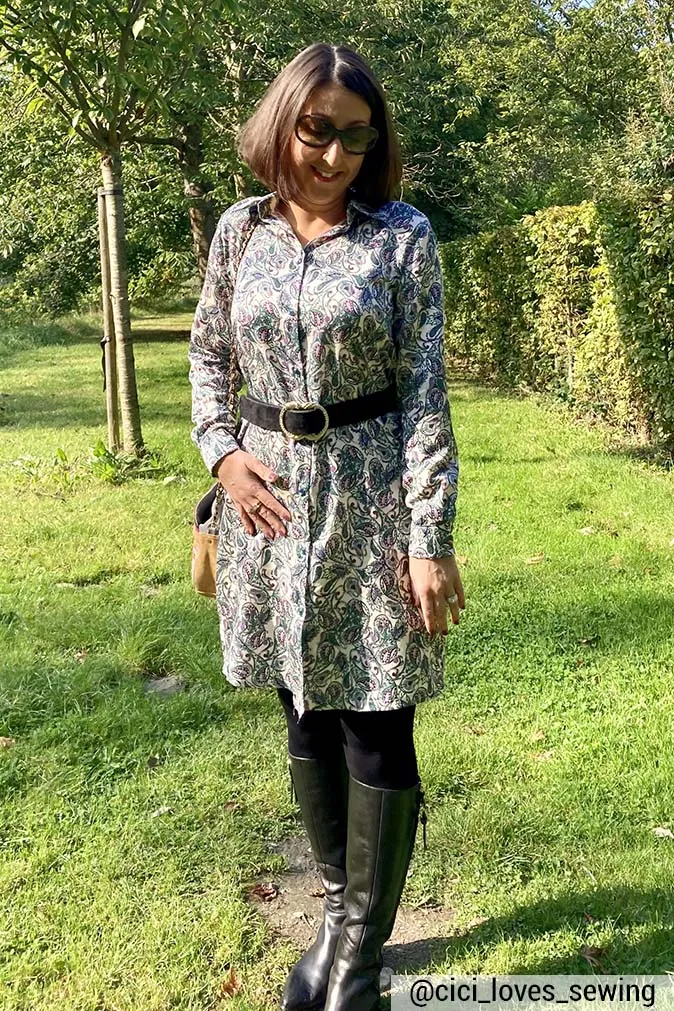 Réalisation du patron de couture de la robe doumia de Cha' coud