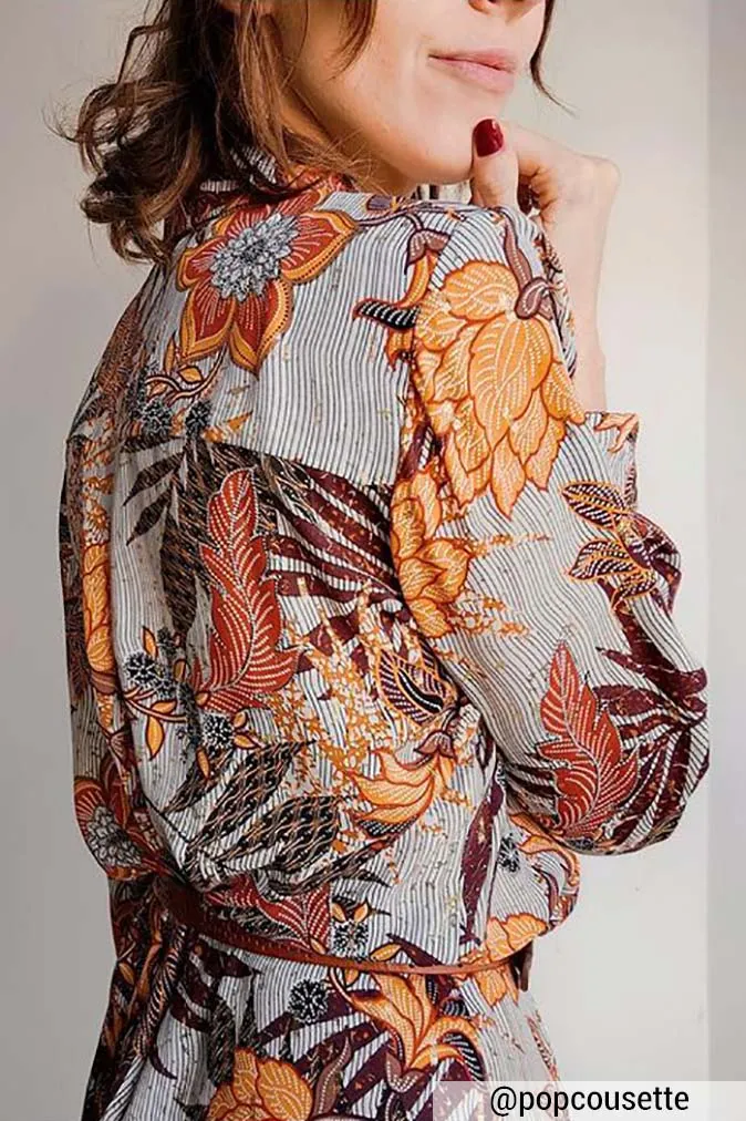 Réalisation du patron de couture de la robe doumia de Cha' coud