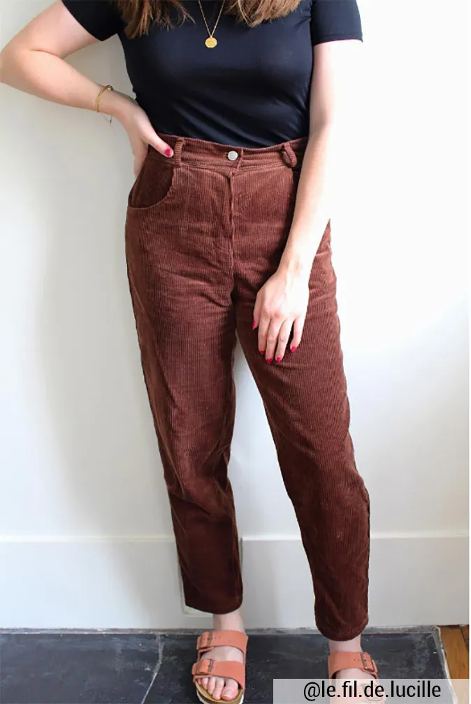 Réalisation du patron de couture du pantalon Jade de Cha' coud