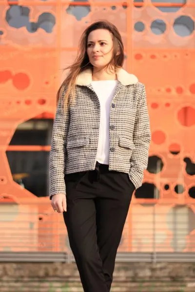 Réalisation du patron de couture du manteau Emmanuelle de Cha' coud