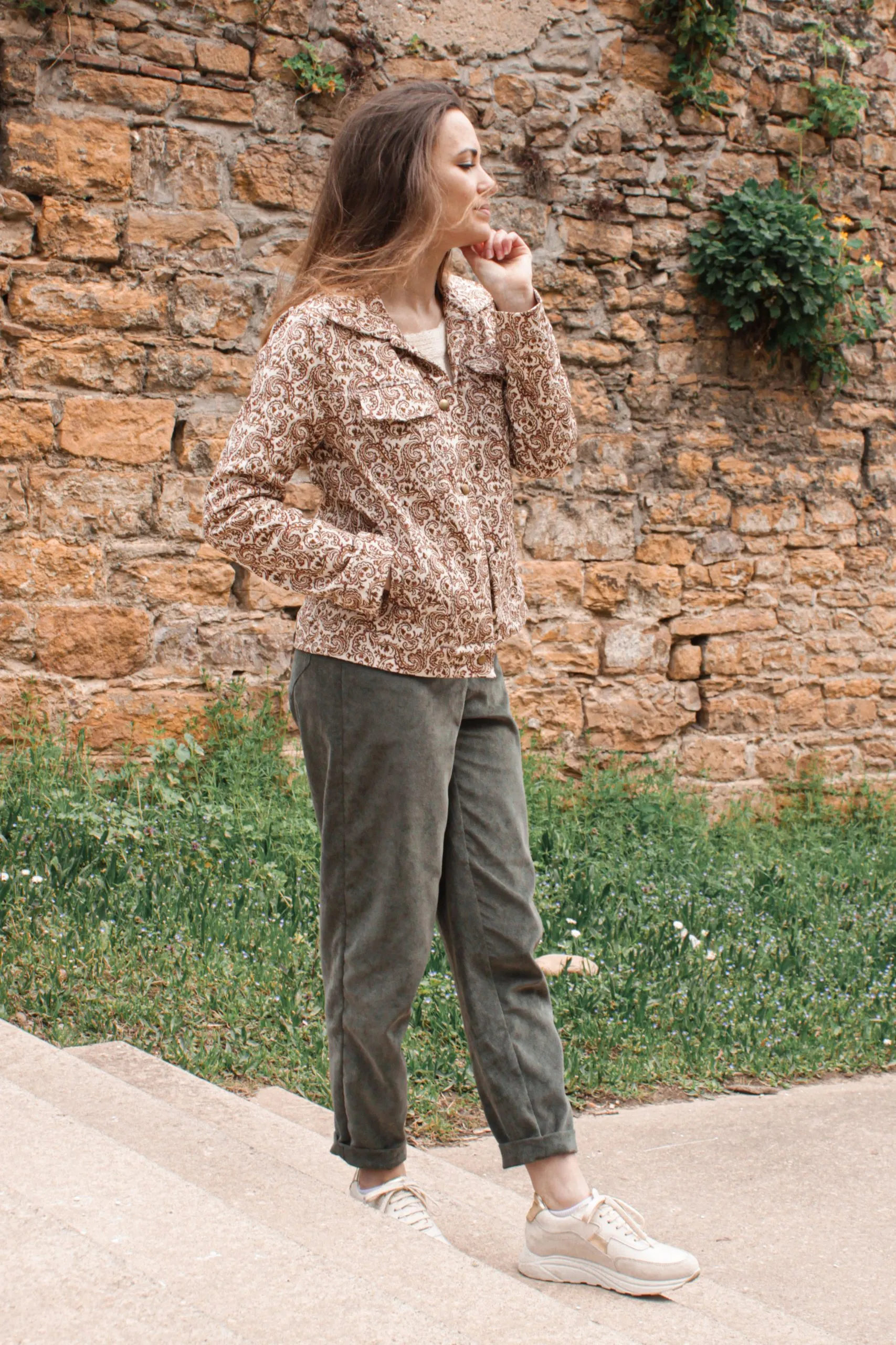 Réalisation du patron de couture de la veste Elsa de Cha' coud