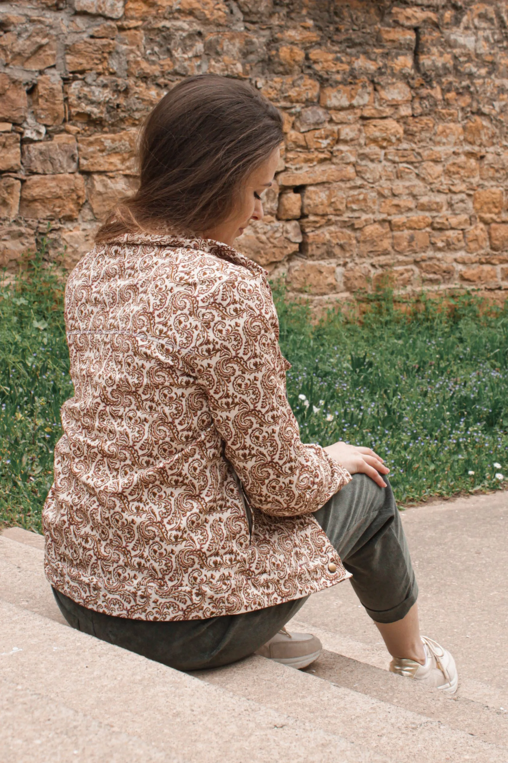 Réalisation du patron de couture de la veste Elsa de Cha' coud