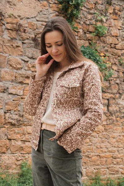 Réalisation du patron de couture de la veste Elsa de Cha' coud