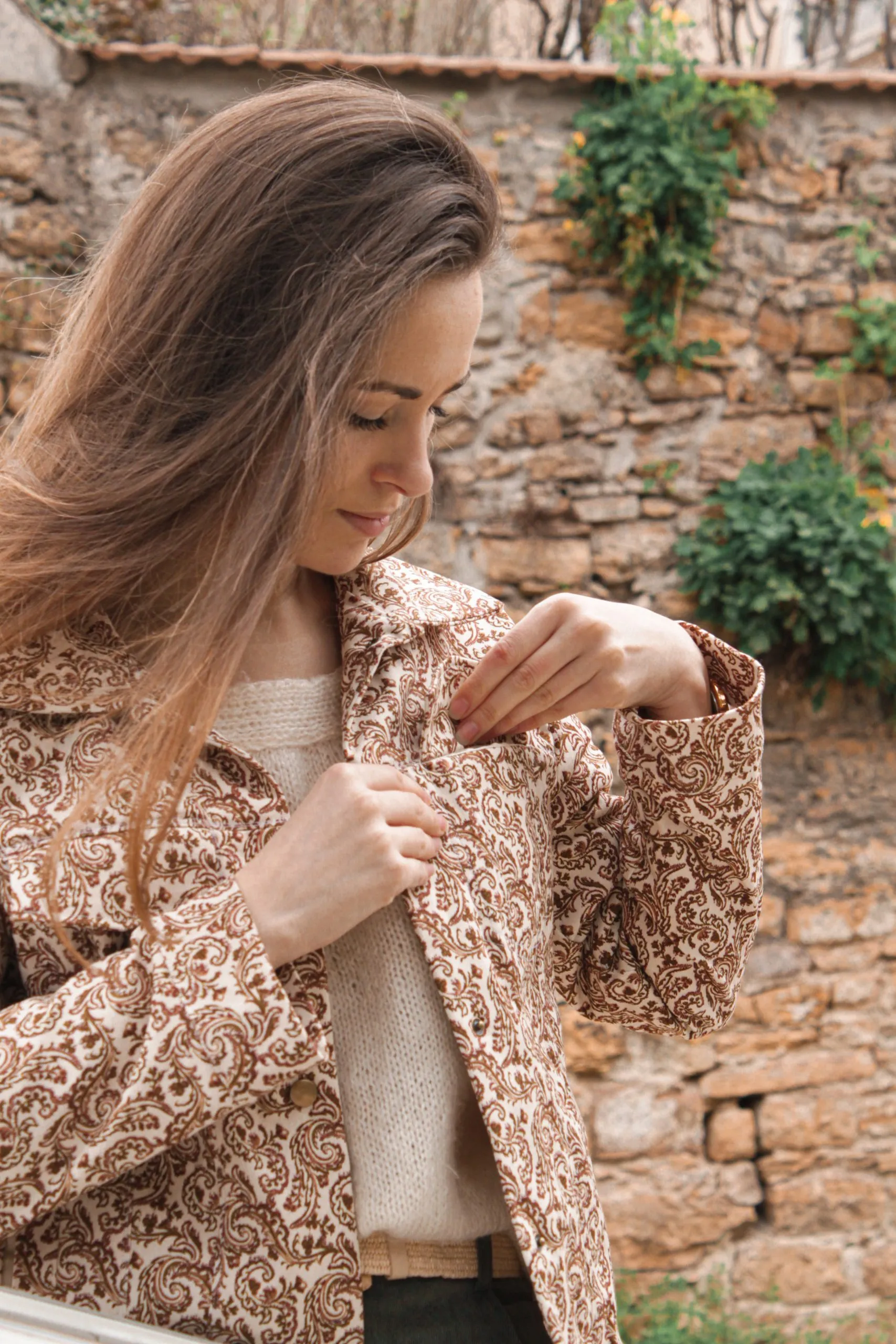 Réalisation du patron de couture de la veste Elsa de Cha' coud