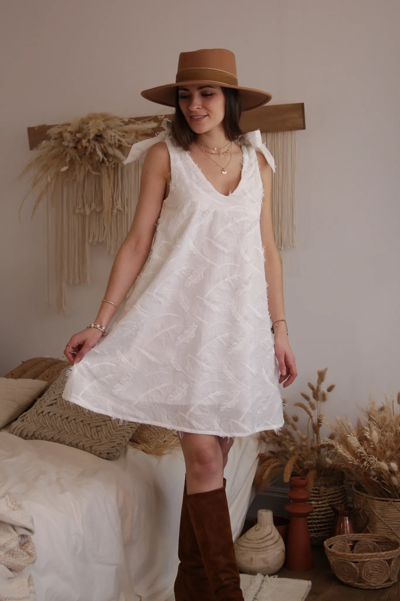 Réalisation du patron de couture de la robe Jeanne de Cha' coud