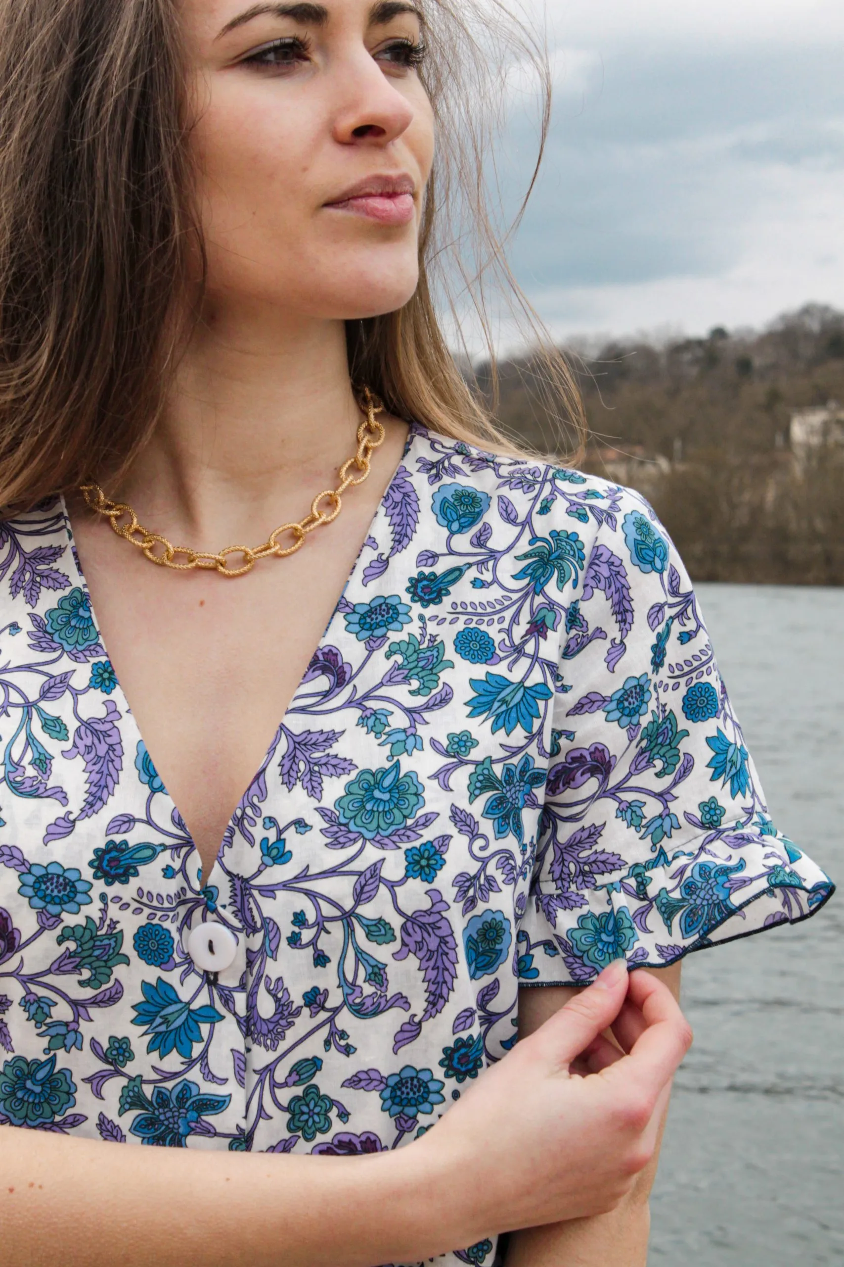 Réalisation du patron de couture de la robe Charlotte de Cha' coud