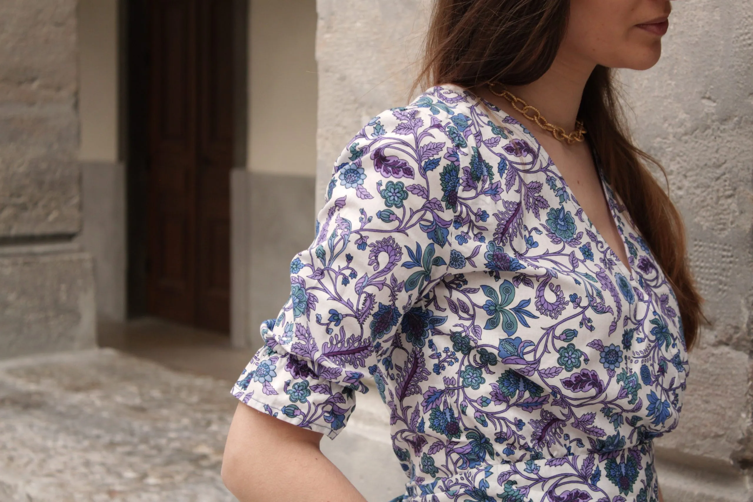 Réalisation du patron de couture de la blouse Mélanie de Cha' coud